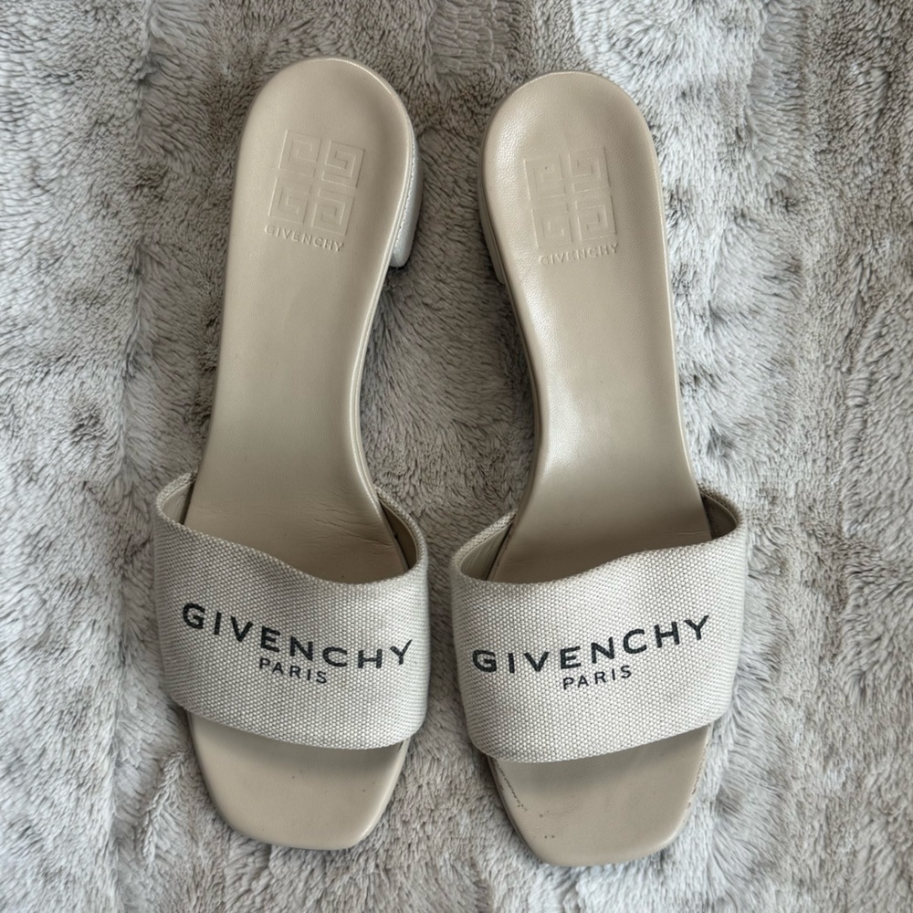 GIVENCHY 4g Slide Sandal In Beigeblack 41.5 - Picture 5 of 13